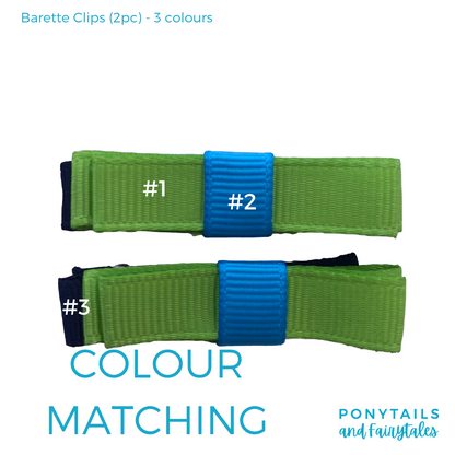 Red & Royal Blue & Ice Blue Hair Accessories