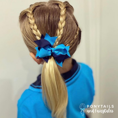 Layered Bows - Combined Colours - Ponytails and Fairytales