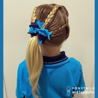 Layered Bows - Combined Colours - Ponytails and Fairytales