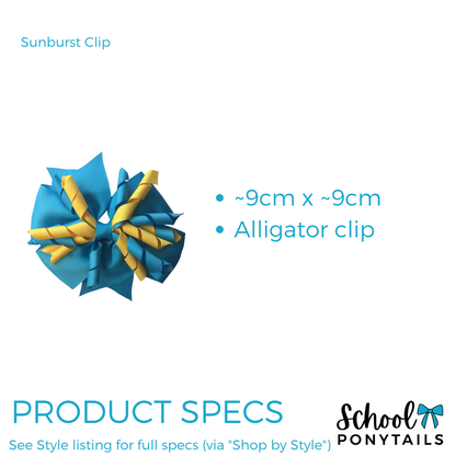 Red & Royal Blue & Ice Blue Hair Accessories