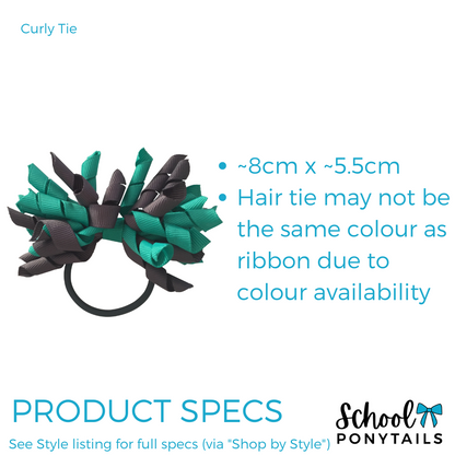 Red & Navy Hair Accessories - Ponytails and Fairytales