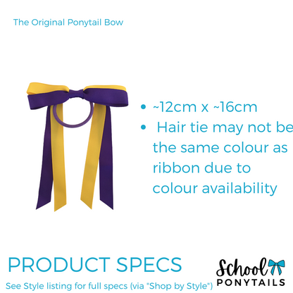 Cornflower Blue Hair Accessories - Ponytails and Fairytales