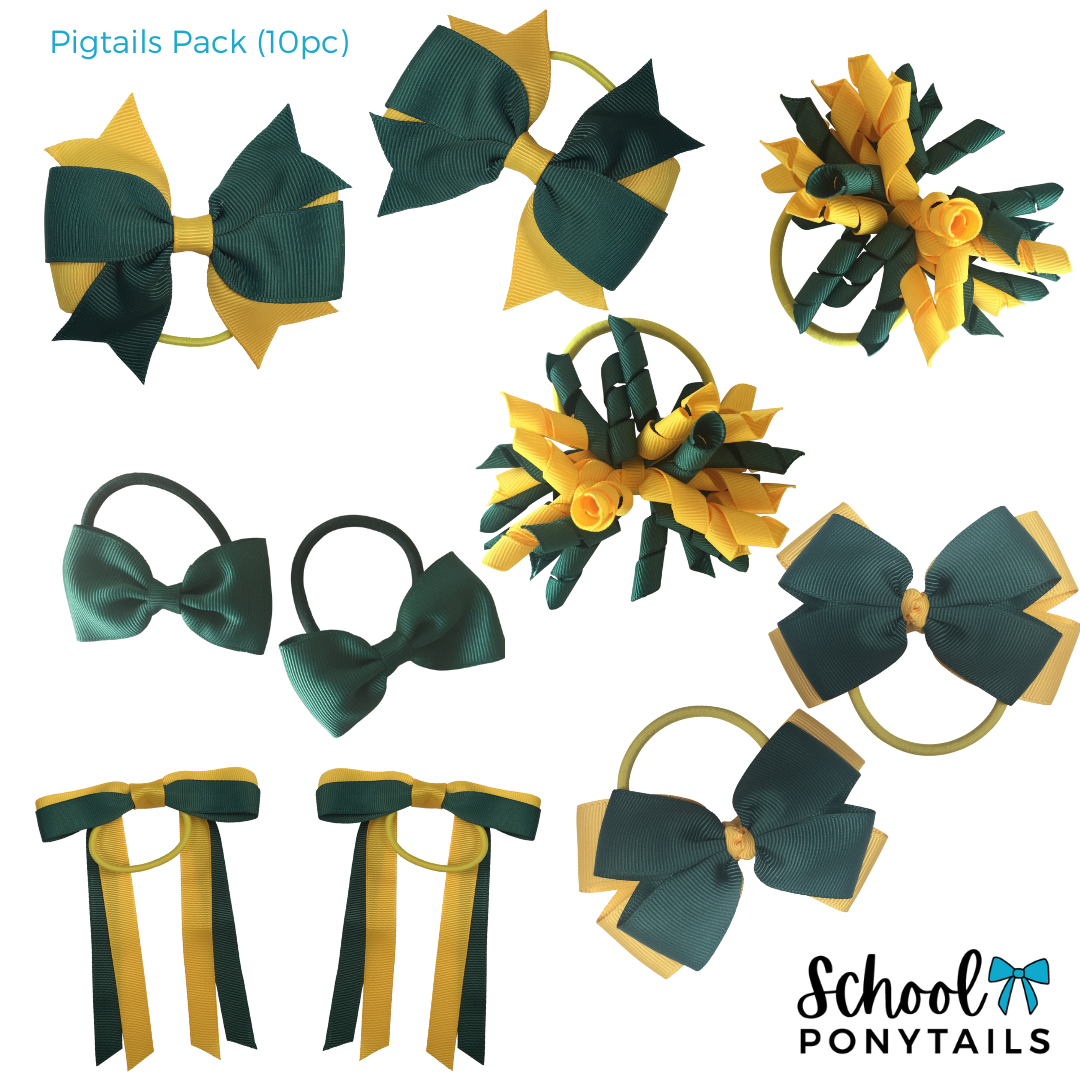 Bottle Green Hair Accessories - Ponytails and Fairytales