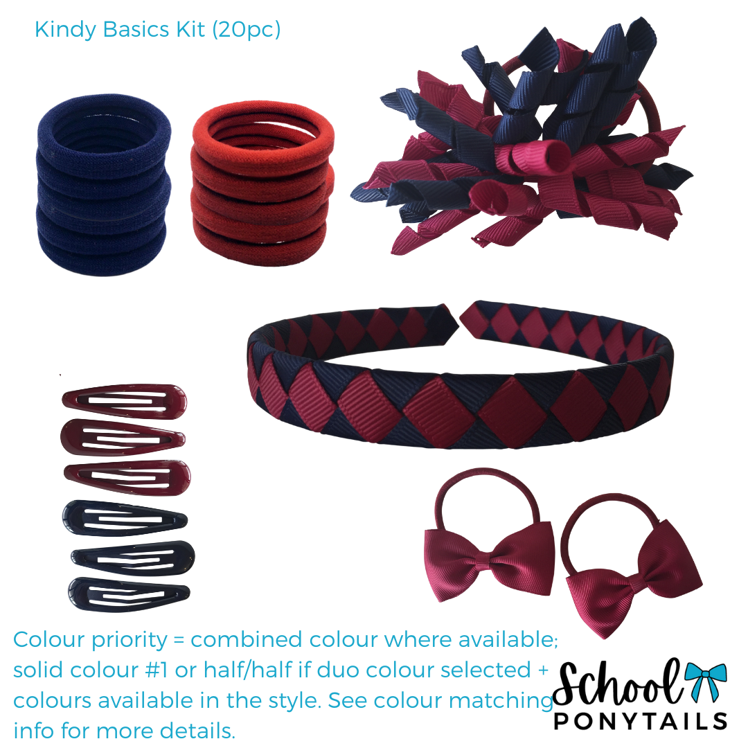 Fluoro Green & Purple Hair Accessories - Ponytails and Fairytales