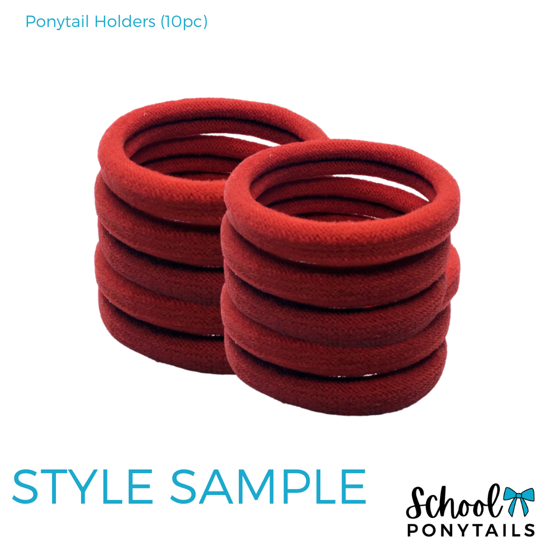 Red & Navy Hair Accessories - Ponytails and Fairytales
