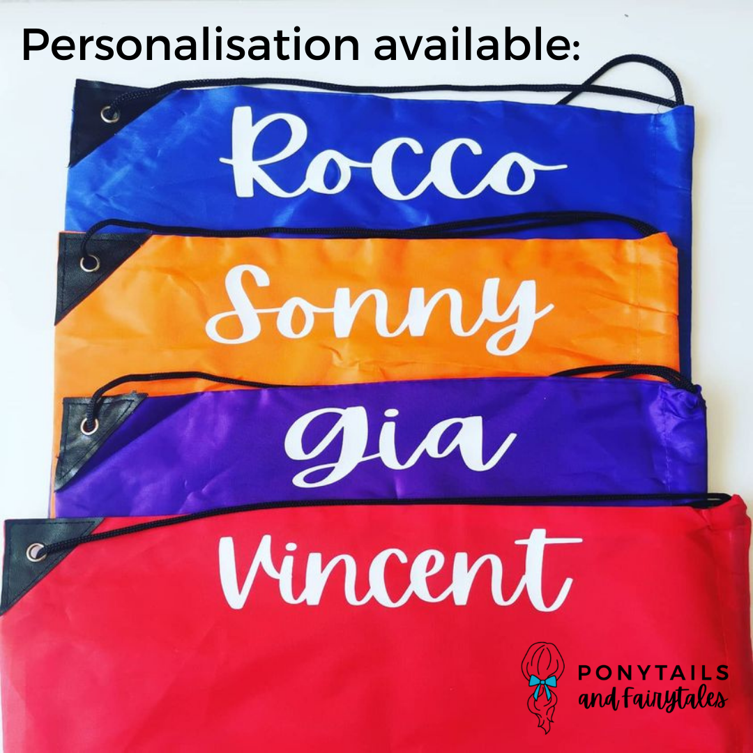 Green Sports / Library Bag - Ponytails and Fairytales