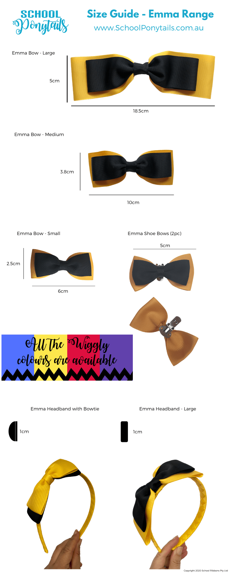 Jemlana's Handmade Emma Wiggle Bow For Girls... Made In Australia - Foto 9