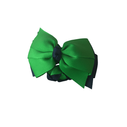 Green & Navy Hair Accessories - Ponytails and Fairytales