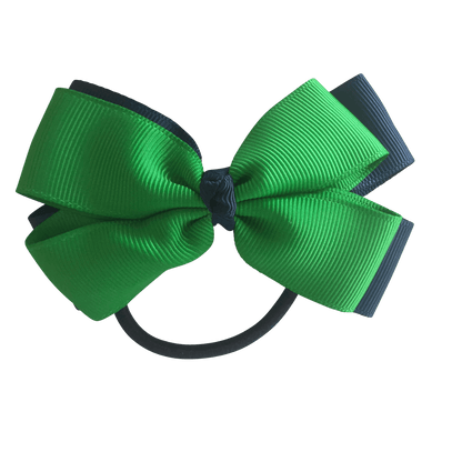 Green & Navy Hair Accessories - Ponytails and Fairytales