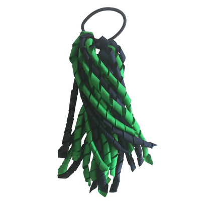 Green & Navy Hair Accessories - Ponytails and Fairytales
