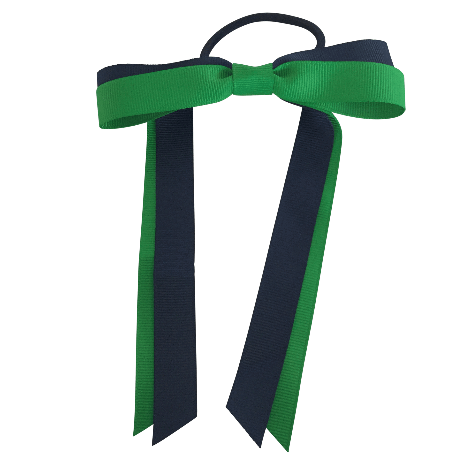 Green & Navy Hair Accessories - Ponytails and Fairytales