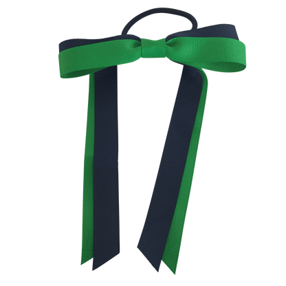 Green & Navy Hair Accessories - Ponytails and Fairytales