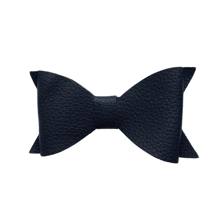 Leather Look Big Bow - Ponytails and Fairytales
