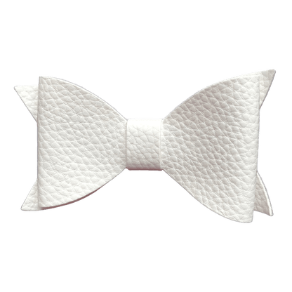 Leather Look Big Bow - Ponytails and Fairytales