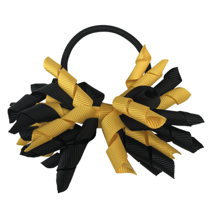Yellow & Black Hair Accessories - Ponytails and Fairytales